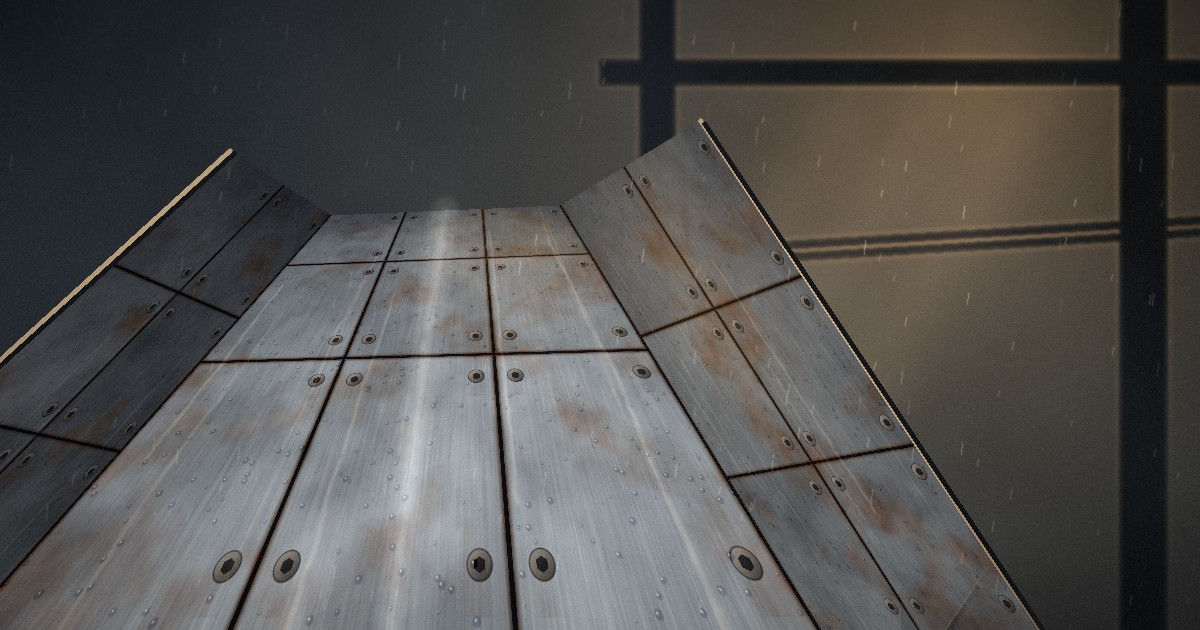 Wet steel chute lined with bolted Hardox wear plates in a waste and energy-from-waste plant